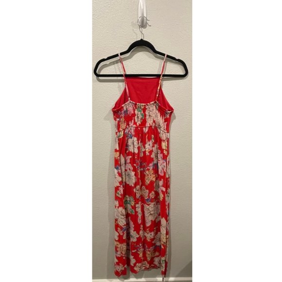BAND OF GYPSIES Red Floral Maxi Long Dress - Picture 3 of 3